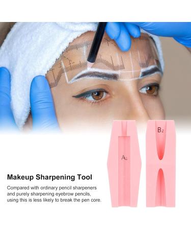 Safe and Portable Eyebrow Cosmetic Sharpening Auxiliary Tool 4 in 1 Eyebrow Pencil Sharpener for Mass Thrushers Beauty Salons Suitable for Wooden Eyebrow Pencil Drawing (Pink) - Buy Online on GoSupps.com