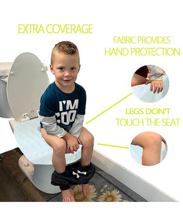 Disposable Toilet Seat Covers 30Pcs - Waterproof & Individually Wrapped - Large Portable Potty Training Covers for Kids - Ideal for Road Trips & Public Restrooms - Sky Blue - Buy Online on GoSupps.com