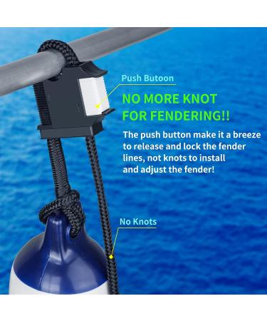 Huntury Boat Fender Hanger | Rail & Cleat Clips | Quick Release Fender Lines - Buy Online on GoSupps.com