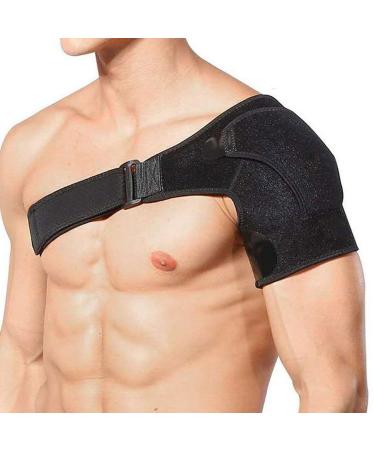 Shoulder Brace for Men Shoulder Stability Support Brace Adjustable Fits Left and Right Arm Shoulder Compression Sleeve for Preventing Strains and Dislocation