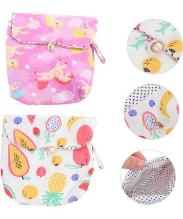 Healifty Women's Wallets 2 Pcs Napkin Storage Bag Set - Cute Makeup Bag for Travel - Portable Napkin Pouch & Coin Bag - Menstrual Cushion Holder - Buy Online on GoSupps.com