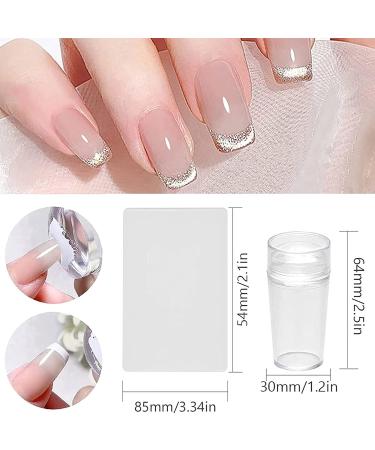 Halloween Nail Stamper Kit - 6 Nail Plates + 1 Stamper + 1 Scraper - Skeleton/Spider Web/Pumpkin/Tree Design - Nail Decoration Supplies 8 Piece Set + Tools - Buy Online on GoSupps.com