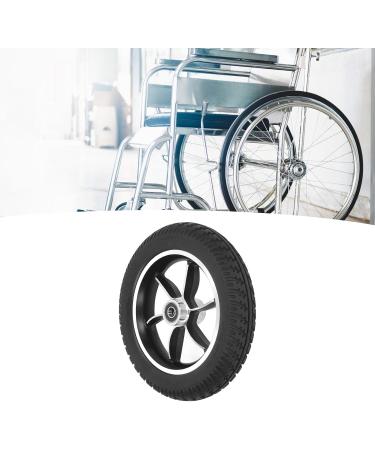 Robust Antislip Alloy Wheelchair Wheel - Textured Tire - Durable Wheel Hub - Bearing Hole - Premium Replacement Wheels Sellers Top Choice - Buy Online on GoSupps.com