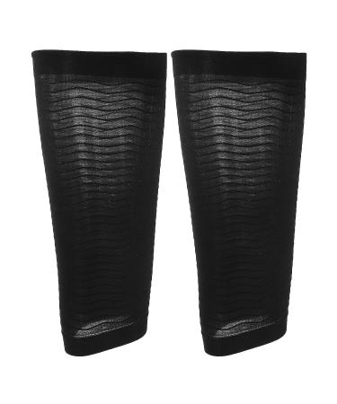 Compression Leg Sleeve for Women and Men - Thigh Slimmer Shaper Black - Knee Support - Buy Online on GoSupps.com