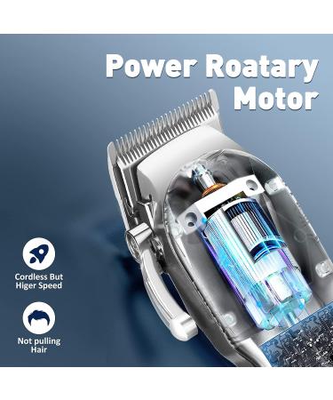 RESUXI Hair Clippers for Men Haircut Clippers for Hair Cutting Kit Beard Trimmer for Men Professional Barber Clippers Set with Zero Gapped T-Blade Trimmer Cordless USB Rechargeable LCD Display - Buy Online on GoSupps.com