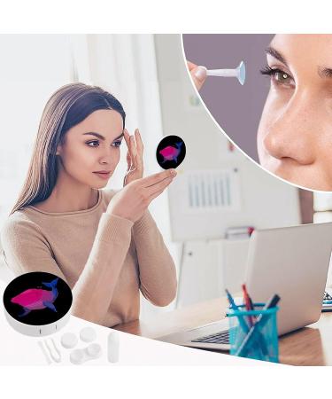 Buy Cartoon Cute Red Whale Contact Lens Case - Portable Travel Lens Box with Mirror - International Shipping Available - Buy Online on GoSupps.com