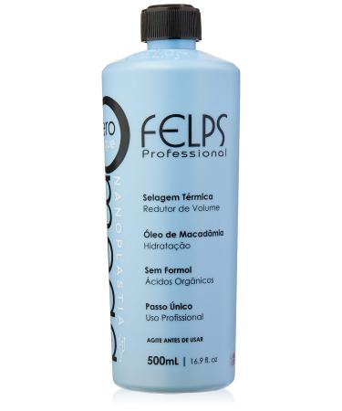 Felps Professional Omega - Thermal Sealing and Zero Unique Nanoplasty - Without Formalin - Straightening & Smoothing Hair Treatment - Amino & Tenino Acids - For All Hair Types - 500ml/16. 90fl.oz