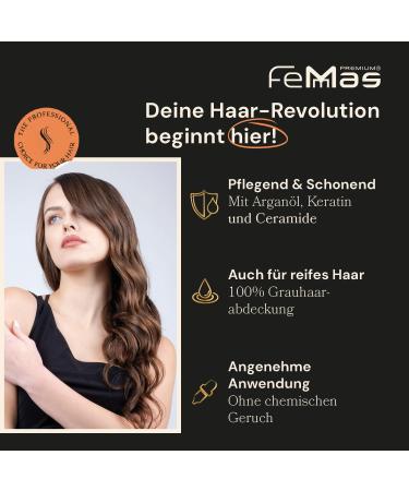 Femmas Hair Color Light Brown 5.0 | Professional Cream with Argan Oil & Keratin | Permanent Tint for Radiant Results | 100ml - Buy Online on GoSupps.com
