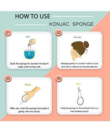 Pure SOL Konjac Exfoliating Bath Sponge - Turmeric Exfoliating Sponge for Brightening and Deep Cleansing | Clean Pores, Remove Impurities - 100% Natural for All Skin Types - Buy Online on GoSupps.com