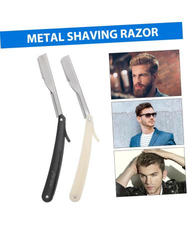 Iwowhero Men's Barber Razor Set - 2 Pcs Vintage Hairdresser Rastrillos para Afeitar Perfect for Professional Barbers - Buy Online on GoSupps.com