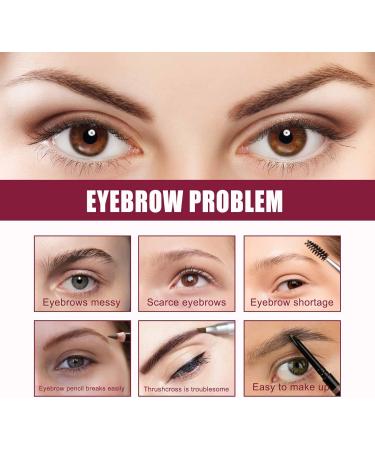 Eyebrow Care Kit 4D Laminated - Precision Brow Grooming with Multi-Function Brush Waterproof & Long Lasting -Light brown#A - Buy Online on GoSupps.com