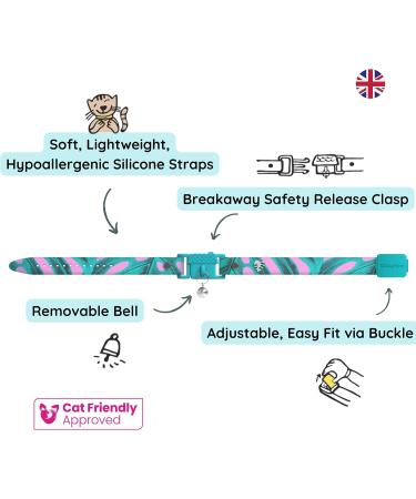 Kittyrama Botanical Collars for Cats & Kittens | Hypoallergenic Breakaway Design | Vet Approved & Comfortable - Buy Online on GoSupps.com