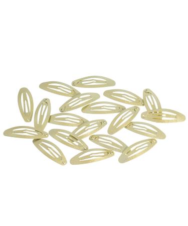 HAARallerliebst Oval Hair Clips (20 pcs) - Shimmering Gold 5 cm - Stylish Storage Box Included - International Shipping Available - Buy Online on GoSupps.com