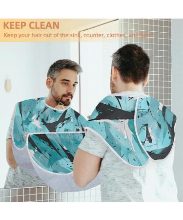 Leaf Camouflage Beard Bib Apron - Ultimate Beard Hair Catcher for Men | Perfect Gift for Father's Day Anniversaries & Christmas - Includes 2 Suction Cups - Buy Online on GoSupps.com