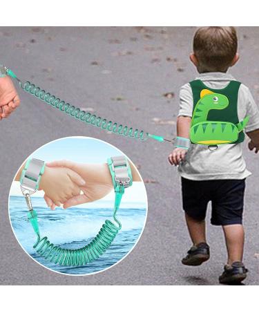 Accmor Toddler Harness Child Leash with Anti Lost Wrist Link - Dinosaur Design | Kids Walking Assistant for Boys and Girls | Green Harness with Small Pouch - Buy Online on GoSupps.com