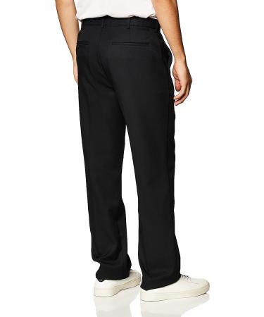 PGA TOUR Men's Flat Front Golf Pant with Expandable Waistband - 34W x 30L Caviar - Waist Size 30-44 Big & Tall - Buy Online on GoSupps.com