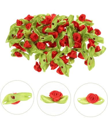 KALLORY 500pcs Hair Clip Decals Hair Pin Sewing Supply Flowers for Crafts Modeling Scarf Red 3.00X2.00X1.80CM - Buy Online on GoSupps.com
