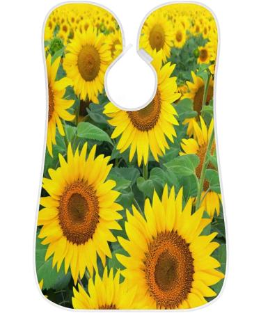 Shop Non-Stick Waterproof Beard Bib Apron for Men - Hair Catcher & Grooming Cloth - Sunflower Design - Buy Online on GoSupps.com