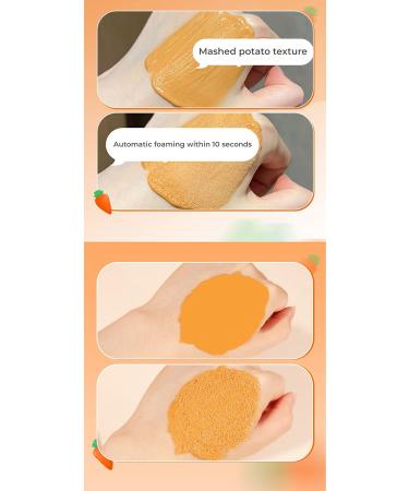 Carrot Bubble Face Mask - Deep Cleansing & Blackhead Removal (12 Pcs) - Buy Online on GoSupps.com