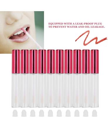 10 Pack of 5ml Refillable Lip Gloss Tubes - Leak-Proof Portable Makeup Containers for Travel & DIY Cosmetics - Buy Online on GoSupps.com