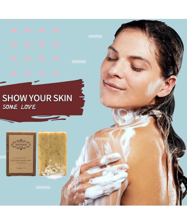 Natural Soap Bar Set - Handmade Lavender White Tea Coconut Milk & Charcoal - Moisturizing & Cleansing - 6 Multi-colored Bars for Men & Women - Buy Online on GoSupps.com
