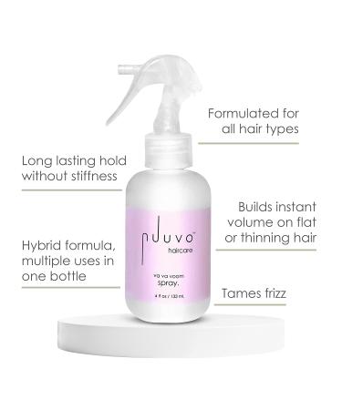 Nuuvo Haircare Va Va Voom Wet Texture Spray for Hair - 4oz Lightweight Volumizing Root Boost or Bouncy Beachy Wave Hair Salon-Quality Salt & Alcohol Free UV Protection Use on All Hair Types 4 Fl Oz (Pack of 1) - Buy Online on GoSupps.com