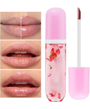 Fruit Oil Transparent Moisturizing Lip Care Product | Natural Lip Makeup for Wedding Banquet Party Environmentally Friendly Portable Lip Care Product - Buy Online on GoSupps.com