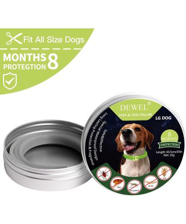 Dewel Shining Tick Collar for Dogs - Adjustable Waterproof Flea & Tick Prevention XL 63.5cm - Lightweight & Effective Vermin Control - Buy Online on GoSupps.com