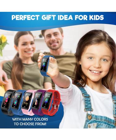 Inspiratek Kids Fitness Tracker for Girls and Boys Age 5-16 (4 Color)- Waterproof Fitness Watch for Kids with Heart Rate Monitor  Sleep Monitor  Calorie Counter and More - Kids Activity Tracker Blue - Buy Online on GoSupps.com