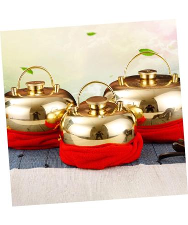Amosfun 4-Piece Metal Hand Warmer Set - Brass Hot Water Bottles for Winter Feet and Bed - Portable Heating Solutions - Buy Online on GoSupps.com