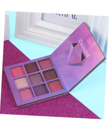 POPETPOP 2pcs 9 Matte Eyeshadow Shimmer Eyeshadow Women Eye Shadow Eyeshadow Palette Powder Eye Shadow Flash 1 count (Pack of 1) Purplex2pcs - Buy Online on GoSupps.com