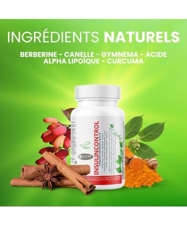 Hyper INSULINCONTROL 180 Comprim s - Compl ment alimentaire avec Berb rine Cannelle Gymnema Myo Inositol - Taux de Glyc mie M tabolisme Maintien des Niveaux Normaux de Glucose dans le Sang - Buy Online on GoSupps.com