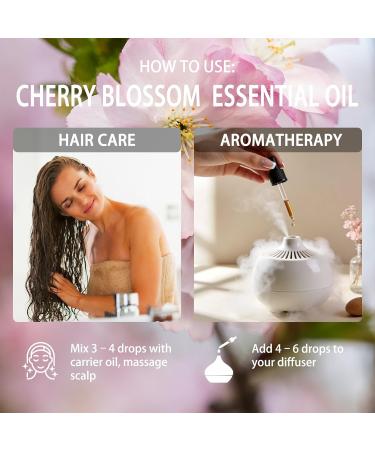 Cherry Blossom Essential Oil 4 Fl Oz and Chamomile Essential Oil 4 Fl Oz - Cherry Blossom & Chamomile Oil for Diffuser Aromatherapy Home Fragrance Skin & Hair Care DIY Candle & Soap Making Yoga - Buy Online on GoSupps.com