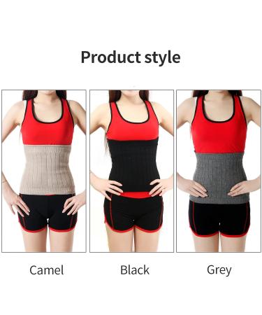 Unisex Winter Abdominal Warmer | Kidney & Stomach Protector Belt - Gray Small | International Shipping - Buy Online on GoSupps.com