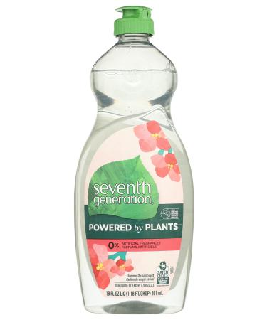 Seventh Generation Natural Dishwashing Liquid Summer Orchard Scent 19 Fl Oz