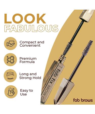 Fab Brows Fab Fix Brow Gel - 12-Hour Hold Eyebrow Setting Gel with Keratin and Biotin - Buy Online on GoSupps.com