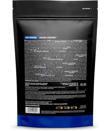 Gym Nutrition Creatine Monohydrate Powder 125 kg 1250 g ultrapure creatine monohydrate with vitamin B6 optimally high dosage vegan oneyear supply 125kg - Buy Online on GoSupps.com
