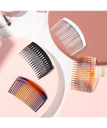 12pcs Plastic French Hair Combs Slides - Strong Hold Twist Clips Hair Accessories for Girls and Women (Colors and Styles Vary) - Buy Online on GoSupps.com