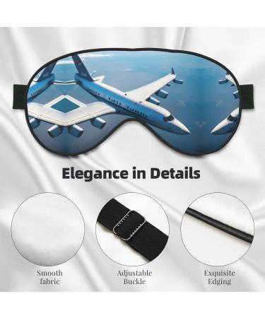 Airplanes Print Double-Sided Eye Mask | Soft Light-Blocking Sleep Mask for Restful Sleep | Shop Worldwide - Buy Online on GoSupps.com