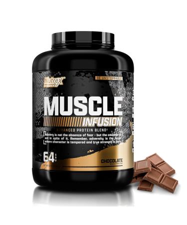 Nutrex Research Whey Protein Powder Chocolate Muscle Infusion Whey Isolate w/EAA & Hi BCAA for Muscle Gain - 5 Pounds - Muscle Builder for Men & Women Sports Nutrition Delicious Taste & Texture