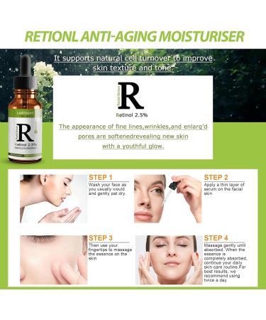 Trendyfave Retinol Serum for Face 2.5% Retinol Intense Serum Reduce Wrinkle Fine Line & Dark Circle Face Serum with Retionl Hyaluronic Acid Vitamin C & E Anti-aging Moisturiser - Buy Online on GoSupps.com