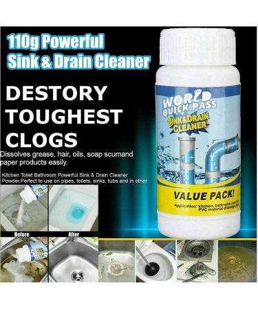 Wild Tornado Pipe Dredge Deodorant Powerful Sink and Drain Cleaner Super Clog Remover for Kitchen Toilet Pipe Dredging (2 PCS) - Buy Online on GoSupps.com