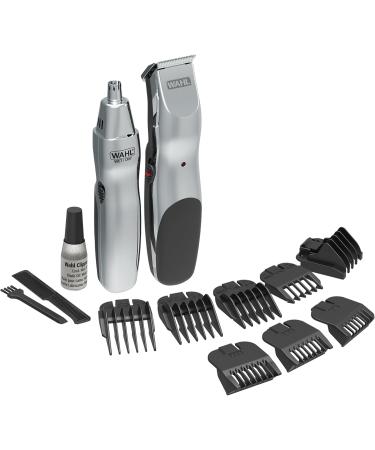 Wahl Groomsman Rechargeable Beard Trimmer Set for Mustache Light detail work and body grooming with the bonus WetDry battery Nose trimmer - Buy Online on GoSupps.com