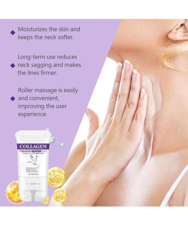 homomdy Neck creams for firming roller collagen firming lifting neck cream antiaging firming of sagging skin reduces wrinkles fine lines and double chin 3pcs - Buy Online on GoSupps.com