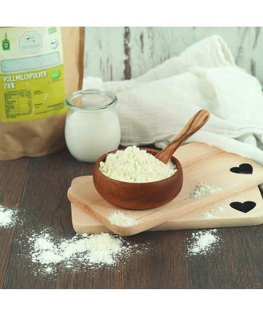 S ssundClever.de Bio Full Milk Powder 26% | 1.0 kg | Spray-Dried | Eco-Friendly Plastic-Free Packaging | German Quality - Buy Online on GoSupps.com