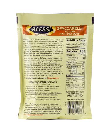 Alessi Split Pea Soup - 6 oz 6 pk - Delicious and Nutritious Soup Blend - Buy Online on GoSupps.com