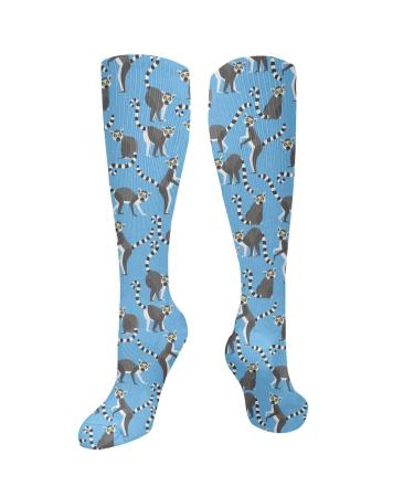 Lemurs compression socks for women & men circulation 15-20 mmHg is the best support for athletic running cycling