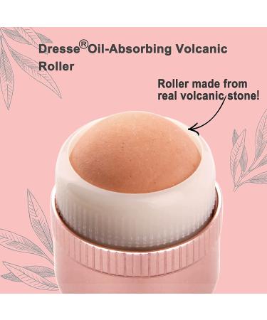 DRESSE Oil-Absorbing Volcanic Face Roller for On-the-Go Mini Massage - Reusable Facial Skincare Tool - Buy Online on GoSupps.com