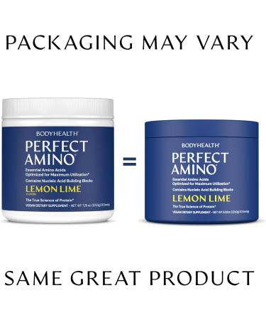 BodyHealth PerfectAmino Powder - BCAA and EAA Powder for Pre and Post Workout - Amino Acid Energy Drink for Men and Women to Support Lean Muscle and Recovery - Lemon Lime - 30 Servings Lemon Lime 30 Servings (8.5 Ounce) - Buy Online on GoSupps.com