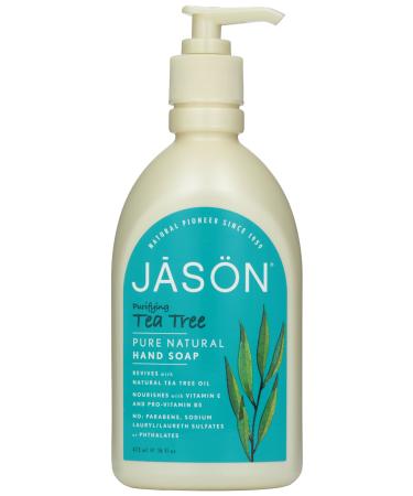 Jason Natural Cosmetics Satin Soap Tea Tree Melaleuca 16 oz